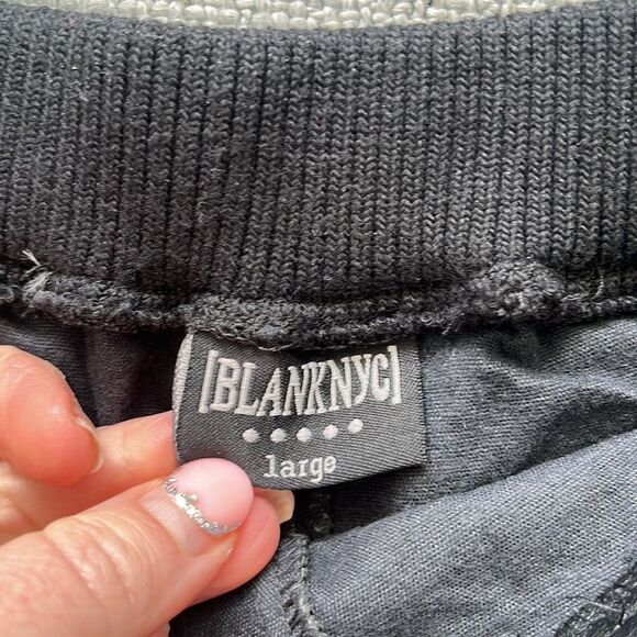 Blank NYC Shorts Womens Large Black Rocky Vegan‎ Leather - Picture 6 of 8